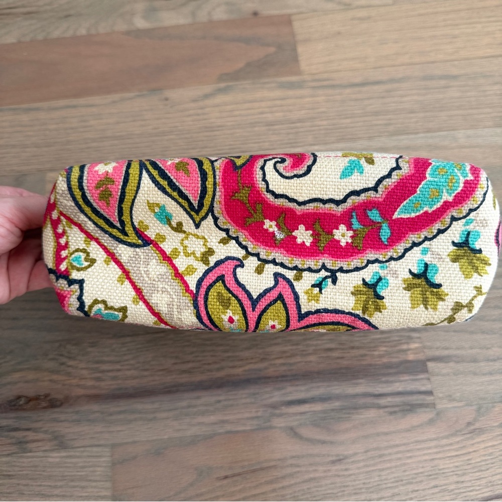 Spartina 449 Paisley Linen Make Up/ Cosmetic Bag - Picture 7 of 10